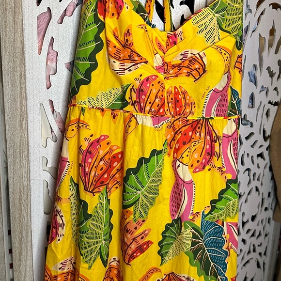 Farm Rio Yellow Beaks & Bananas Maxi Dress - Picture 6 of 7